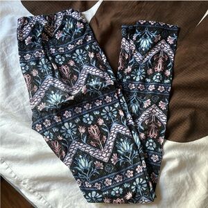 Pink Rose Multicolor Floral Pants